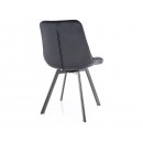 Стул SIGNAL MONTI Velvet Bluvel 19 черный/черный, поворотный